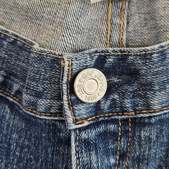 Gap Jeans Women's Size 12L Blue Low And Loose Boot Cut (W34 L34) Stretch Denim - Picture 13 of 16